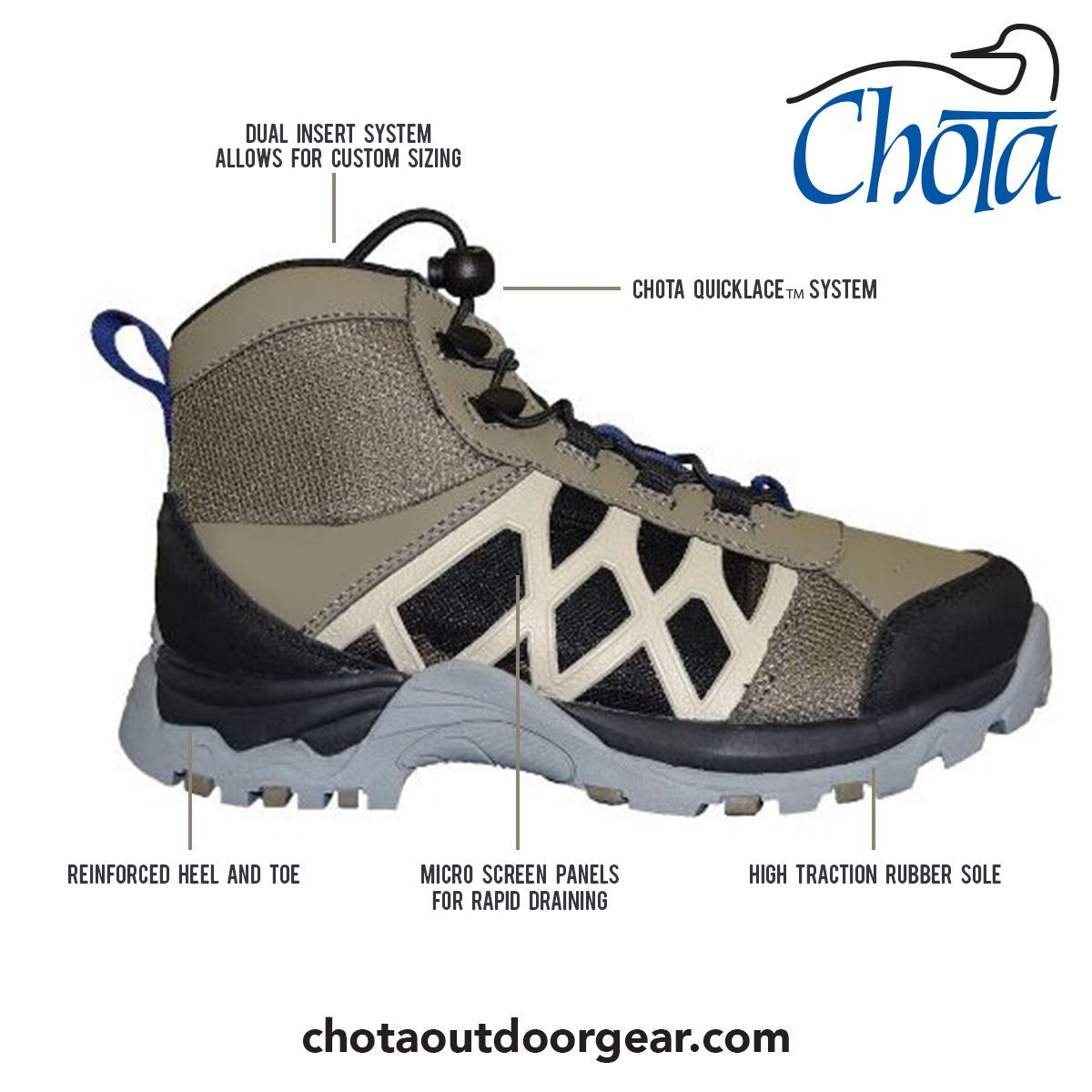 HYBRID HIGH-TOP RUBBER SOLED BOOT