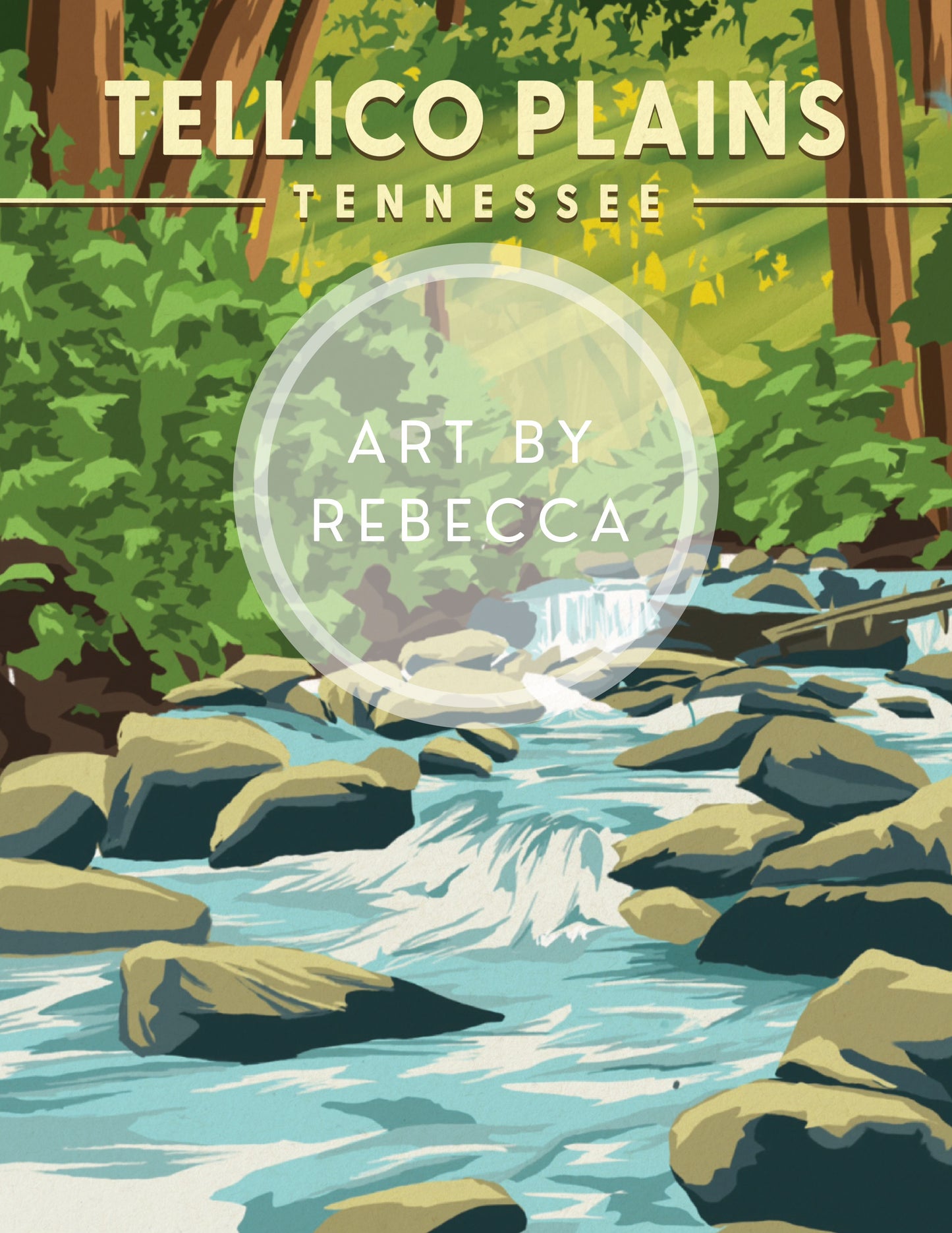 Art by Rebecca fly fishing prints