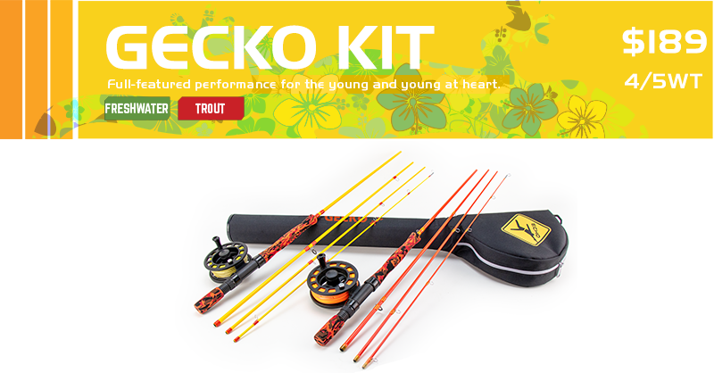 Echo Gecko Panfish Rod Kit (rod, reel, and case)