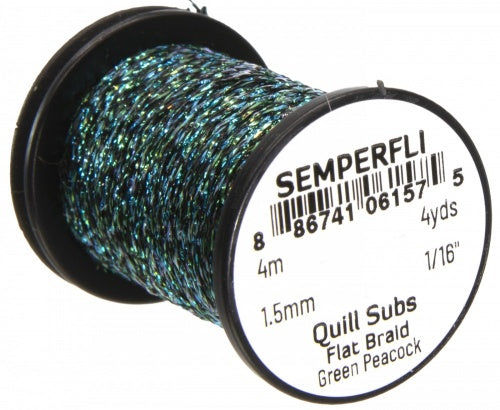 Semperfli Quill Subs Flat Braid 1.5mm 1/16”