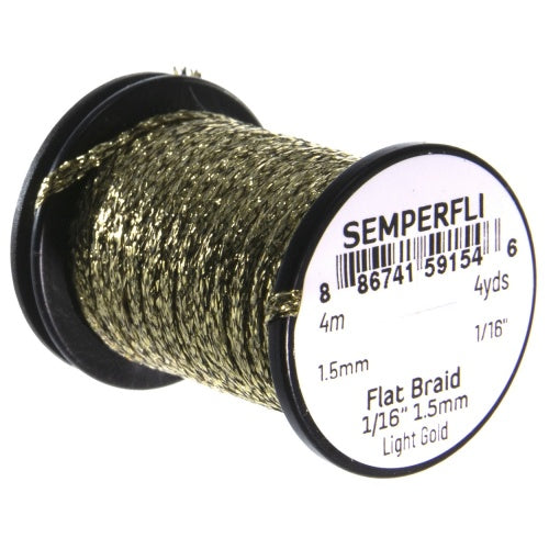 Semperfli Flat Braid 1.5 1/16