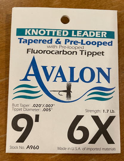 Knotted, Tapered, & Pre-Looped Fluorocarbon Tippet