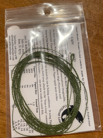 Ultimate Dry Fly Hand Woven Furled Leader