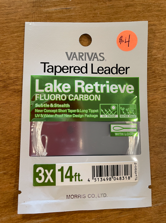 Lake Retrieve Fluoro Carbon Tapered Leader